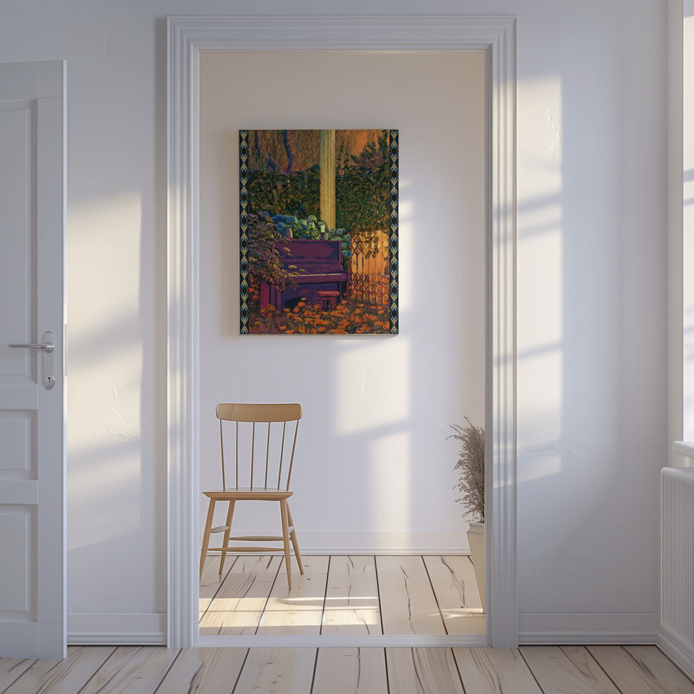 PIANO IN FOREST | Canvas
