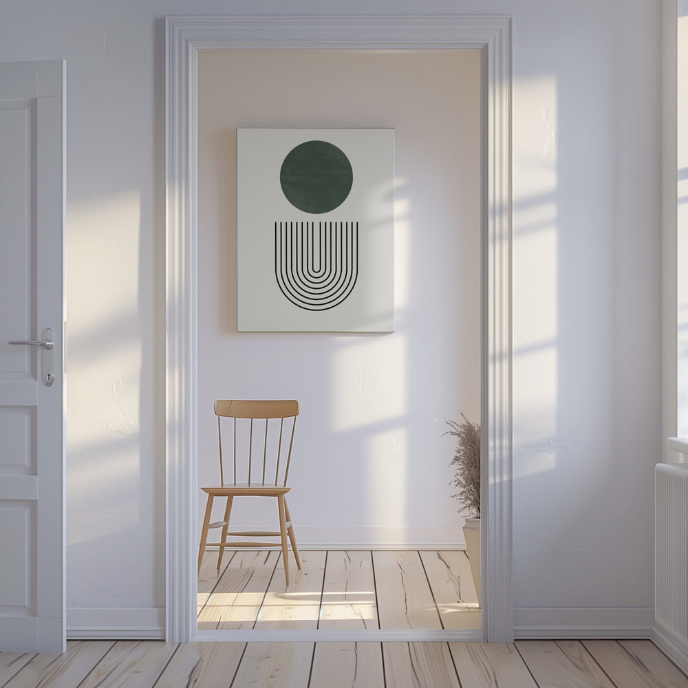 Circle and Lines | Canvas