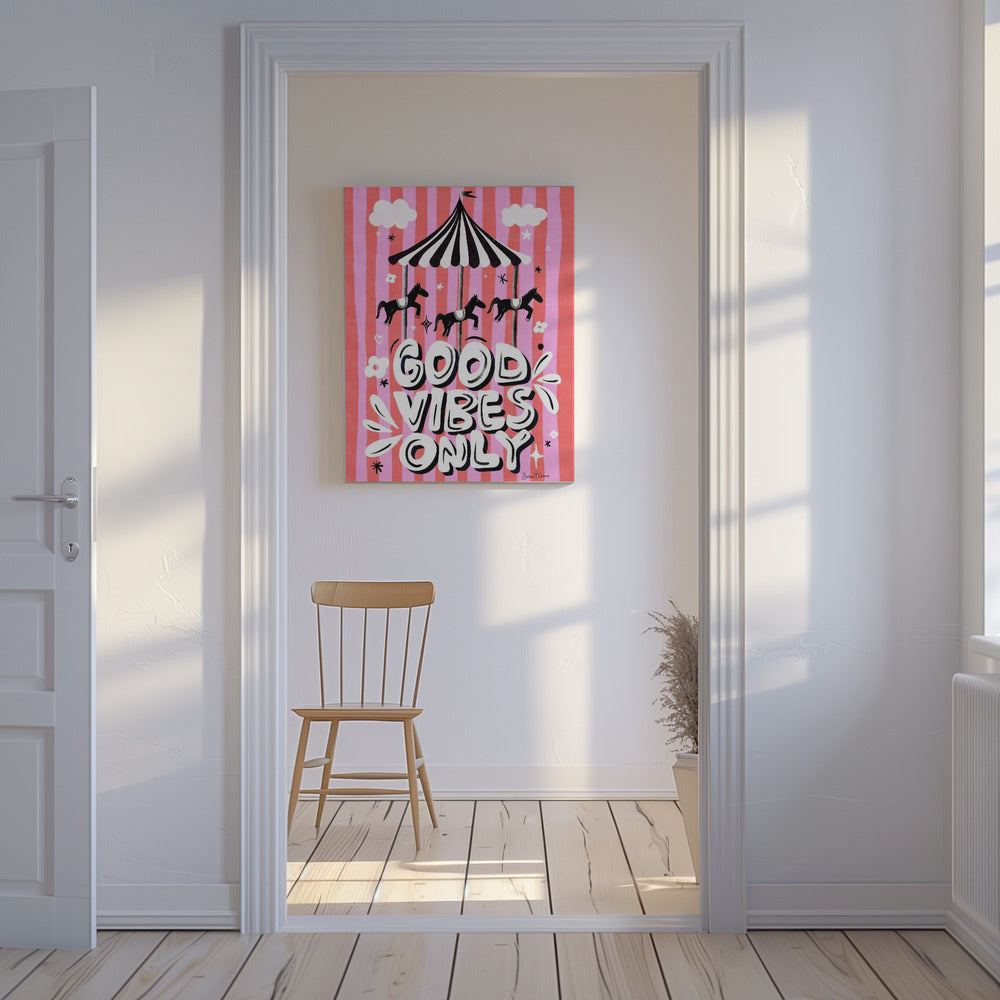 Carousel Good Vibes Only | Canvas