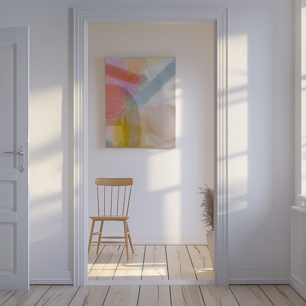 Soft Abstract Shapes 1 | Canvas