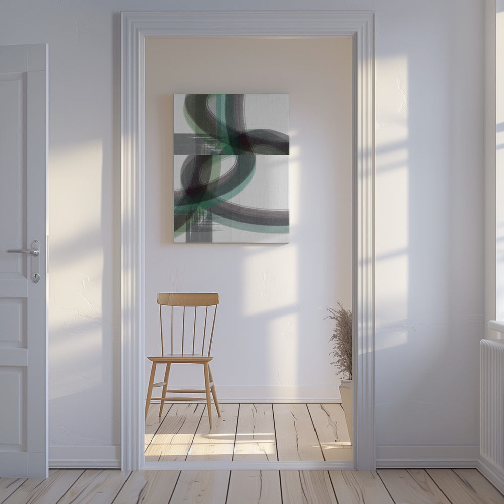 Green Curve 2 | Canvas