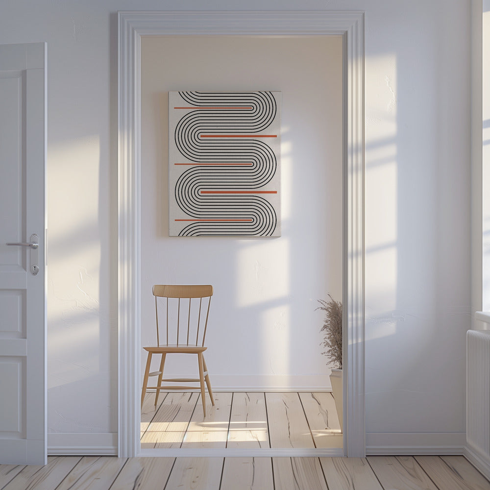 Curved Rhythm Path | Canvas