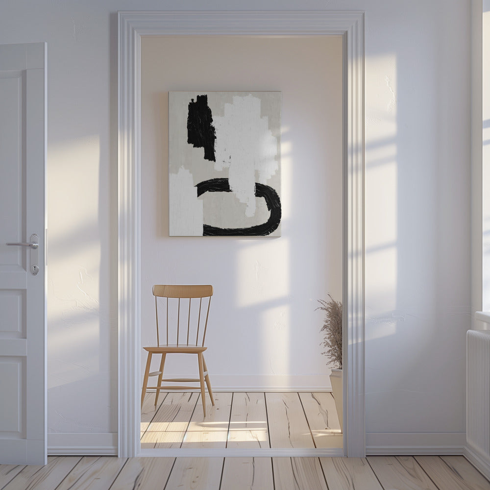 Monochrome Strokes | Canvas