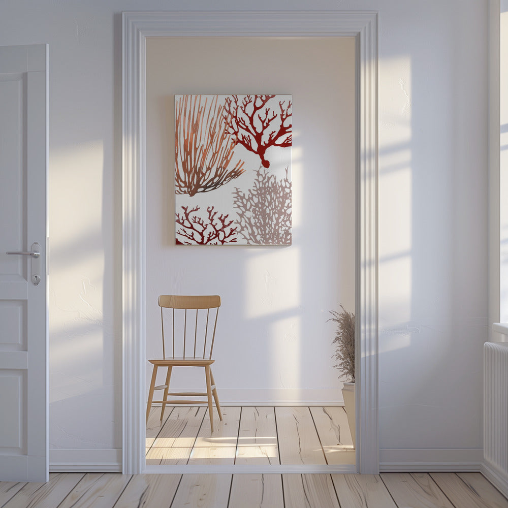 Pink and Red Sea Coral | Canvas