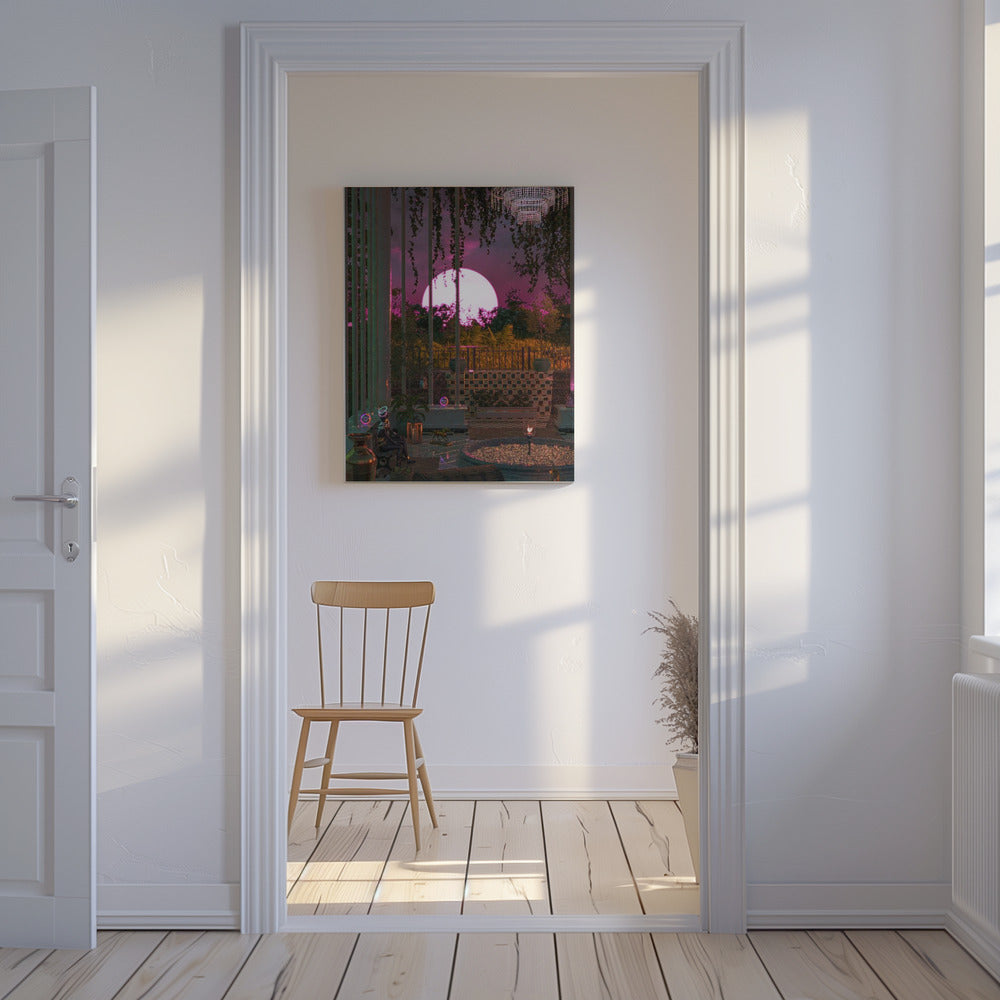 Purple Moon Palace | Canvas