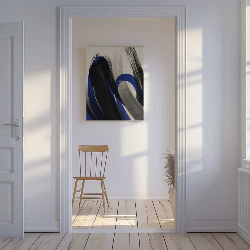 Bold Brush Whirls | Canvas