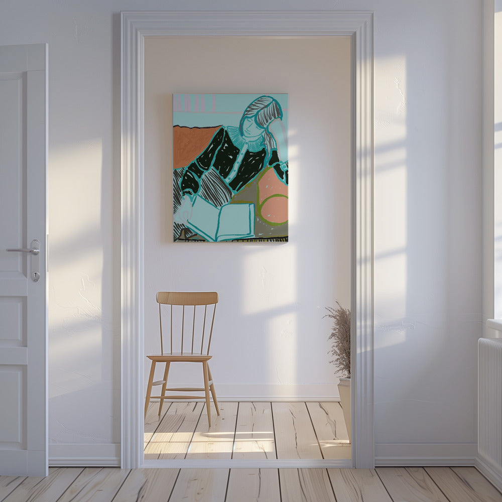 Lady reading | Canvas