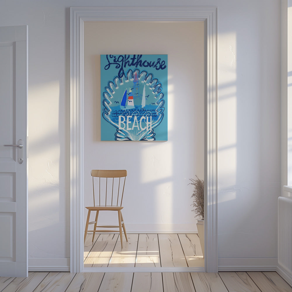 Lighthouse Beach Poster 2 | Canvas