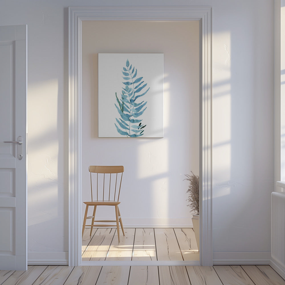 Blue Watercolour Flowers 3 | Canvas