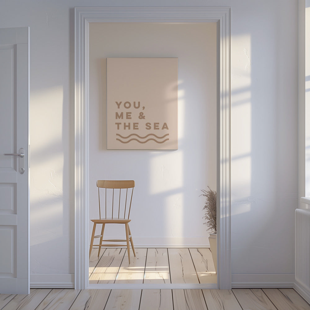 You Me And The Sea (Sand) | Canvas