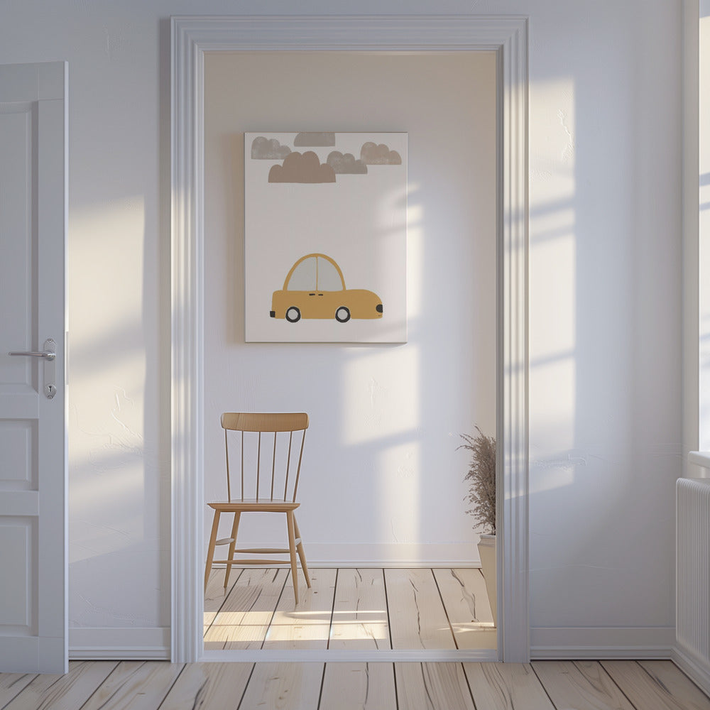 Yellow Car | Canvas