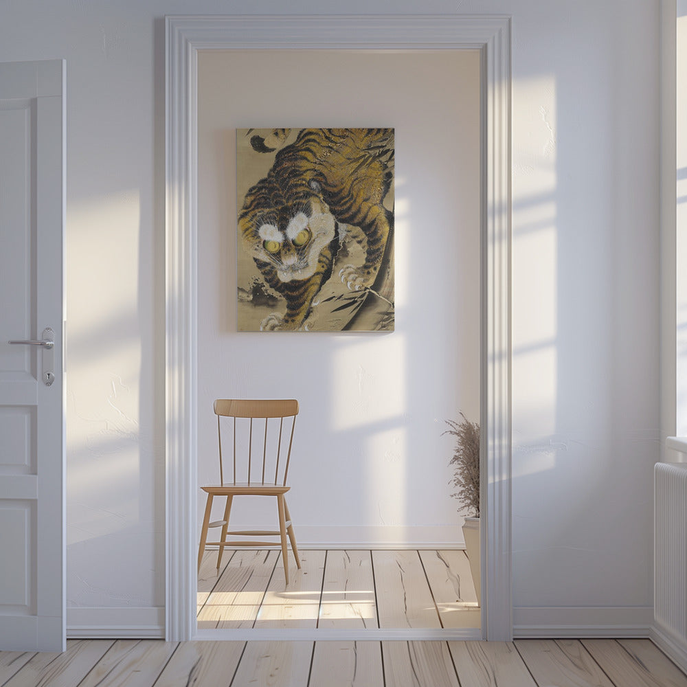 Tiger Emerging From Bamboo (18th Century) | Canvas