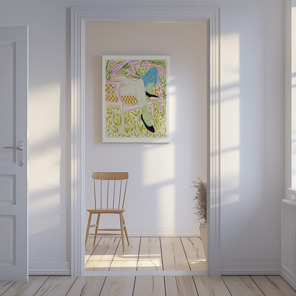 Jlr Quiet in the garden 2 | Canvas