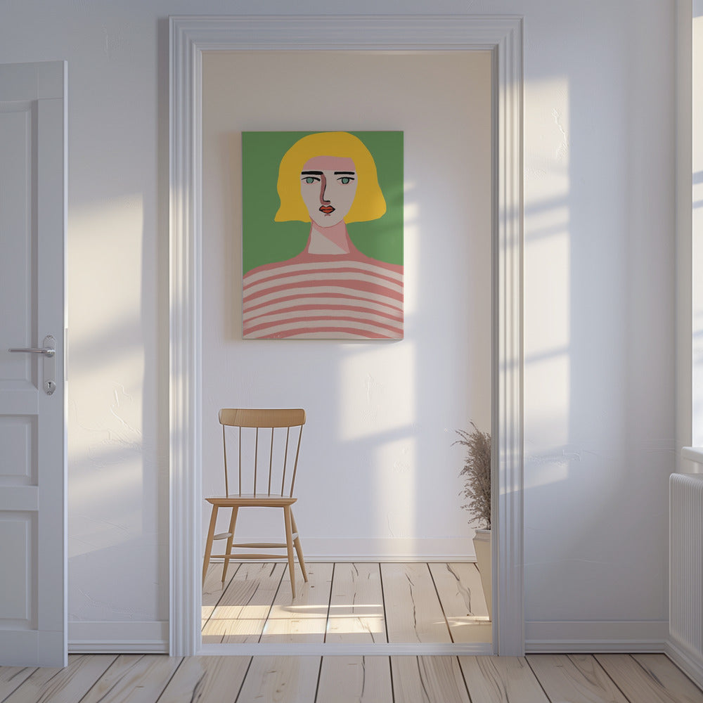 Lady with blonde hair | Canvas