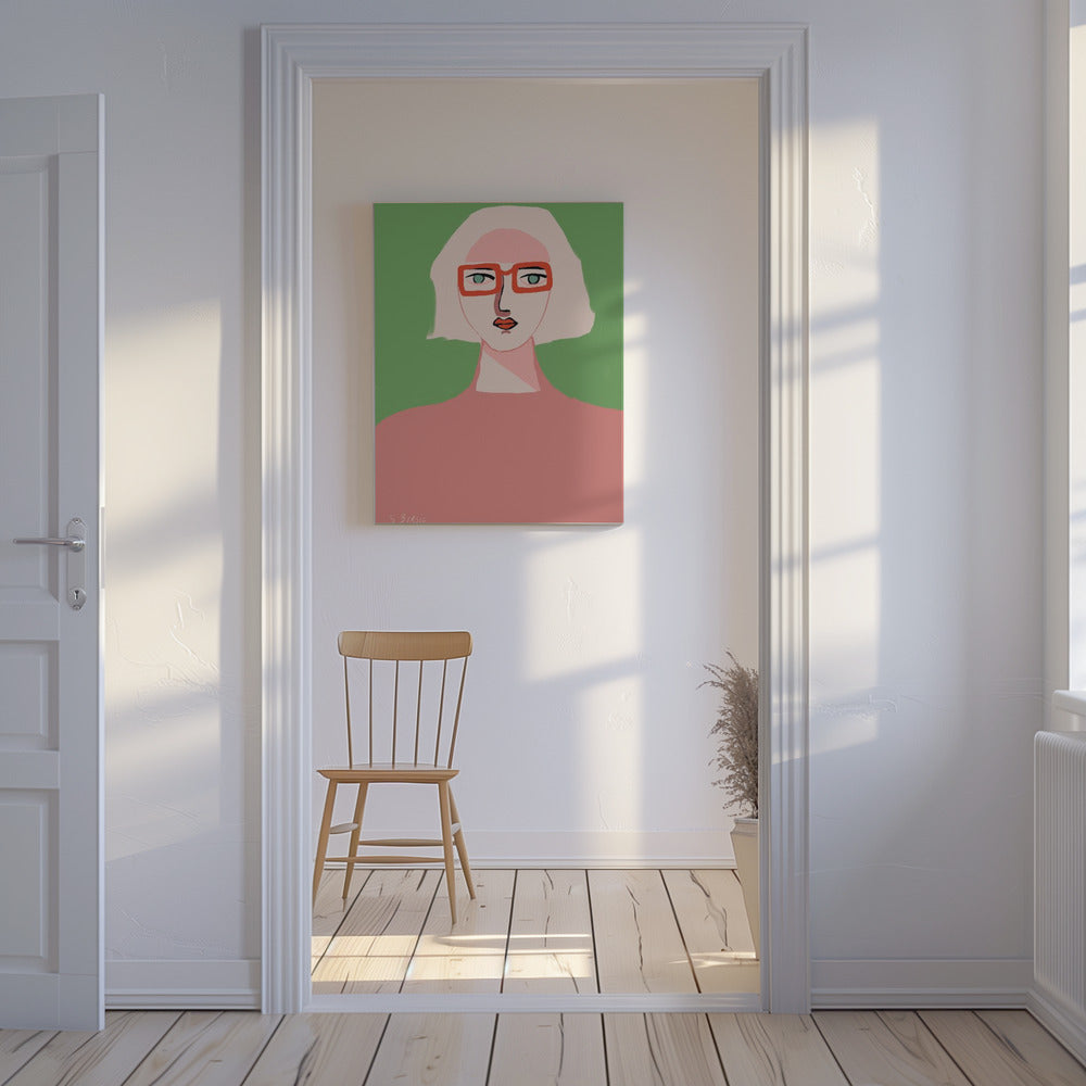 Lady with light hair | Canvas