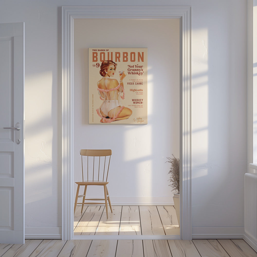 Babes of Bourbon Vol 9 Vintage Whiskey Pinup | Canvas