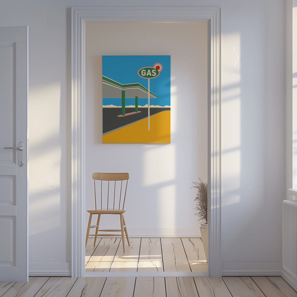 Spark Gas Station | Canvas