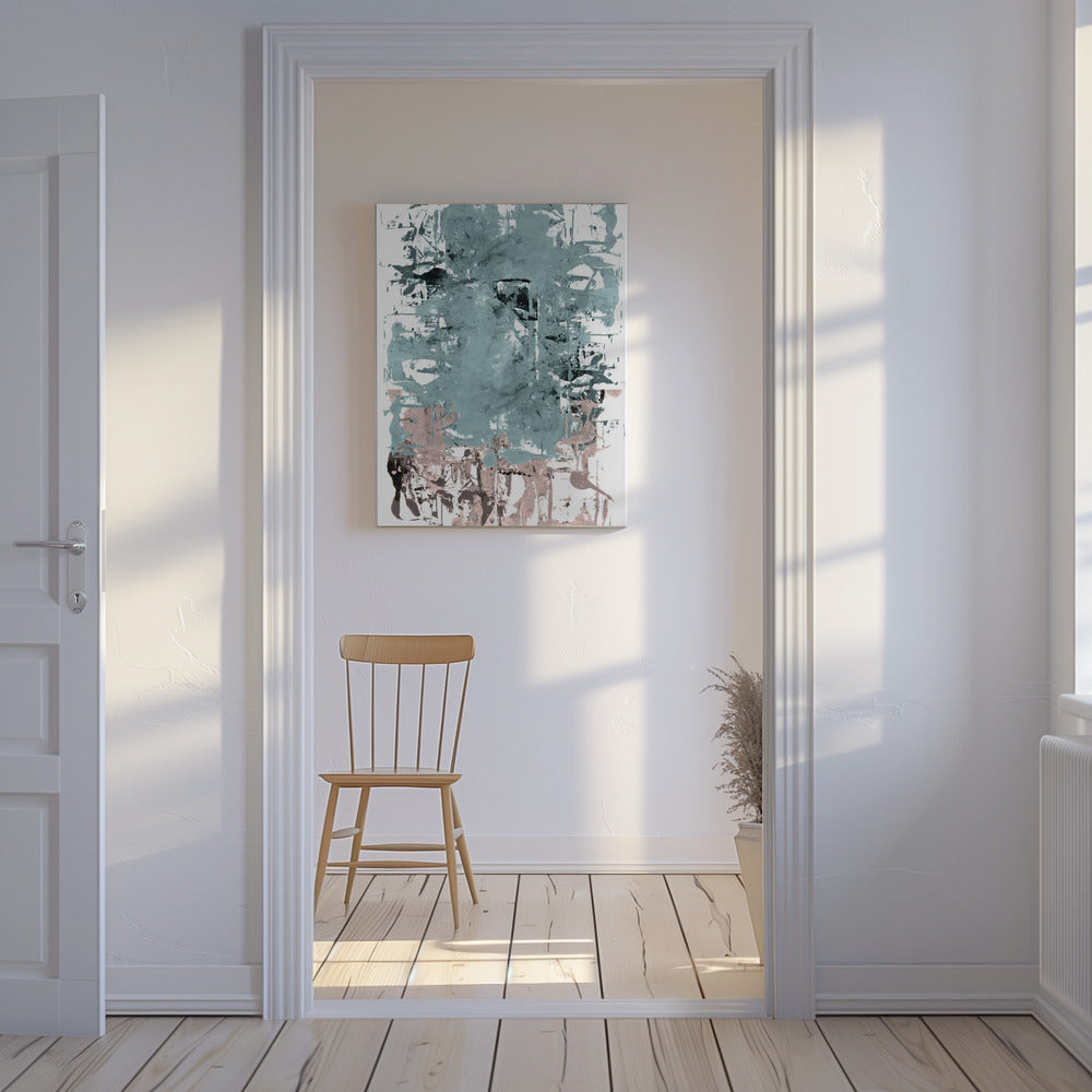 Abstract Neutral Scrapes 1 | Canvas
