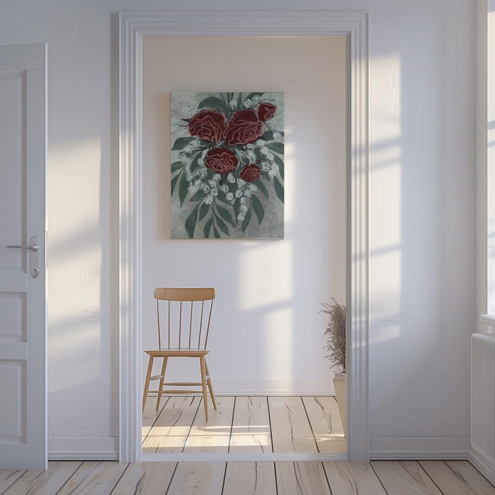 Zeldah red roses | Canvas