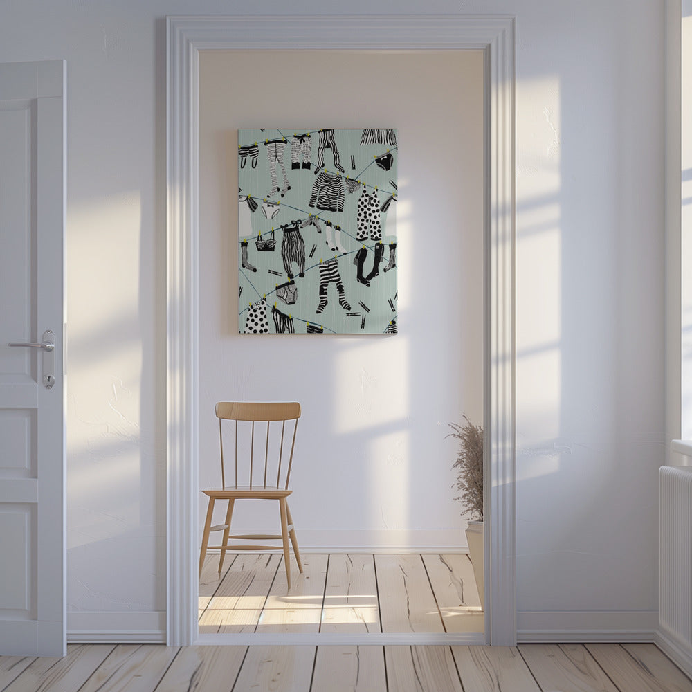 Hang out in laundry room pattern | Canvas