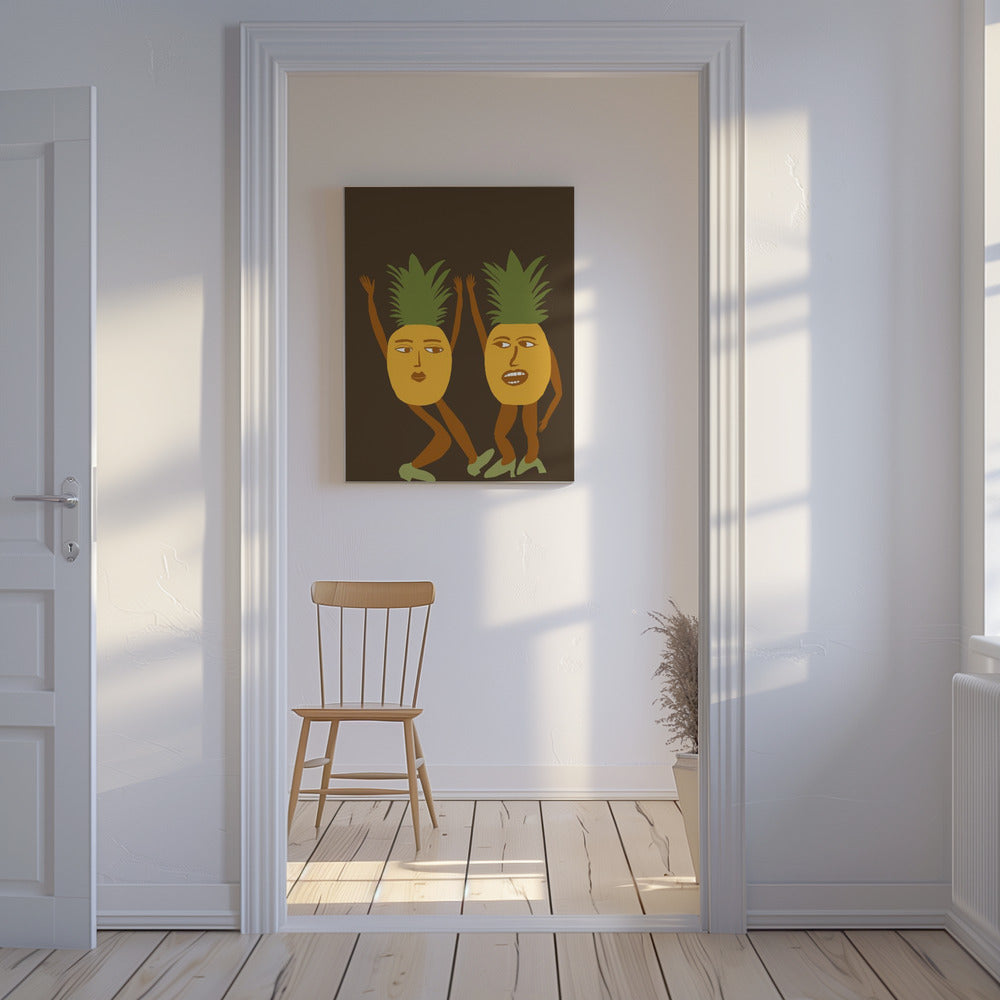 Dancing pineapples | Canvas