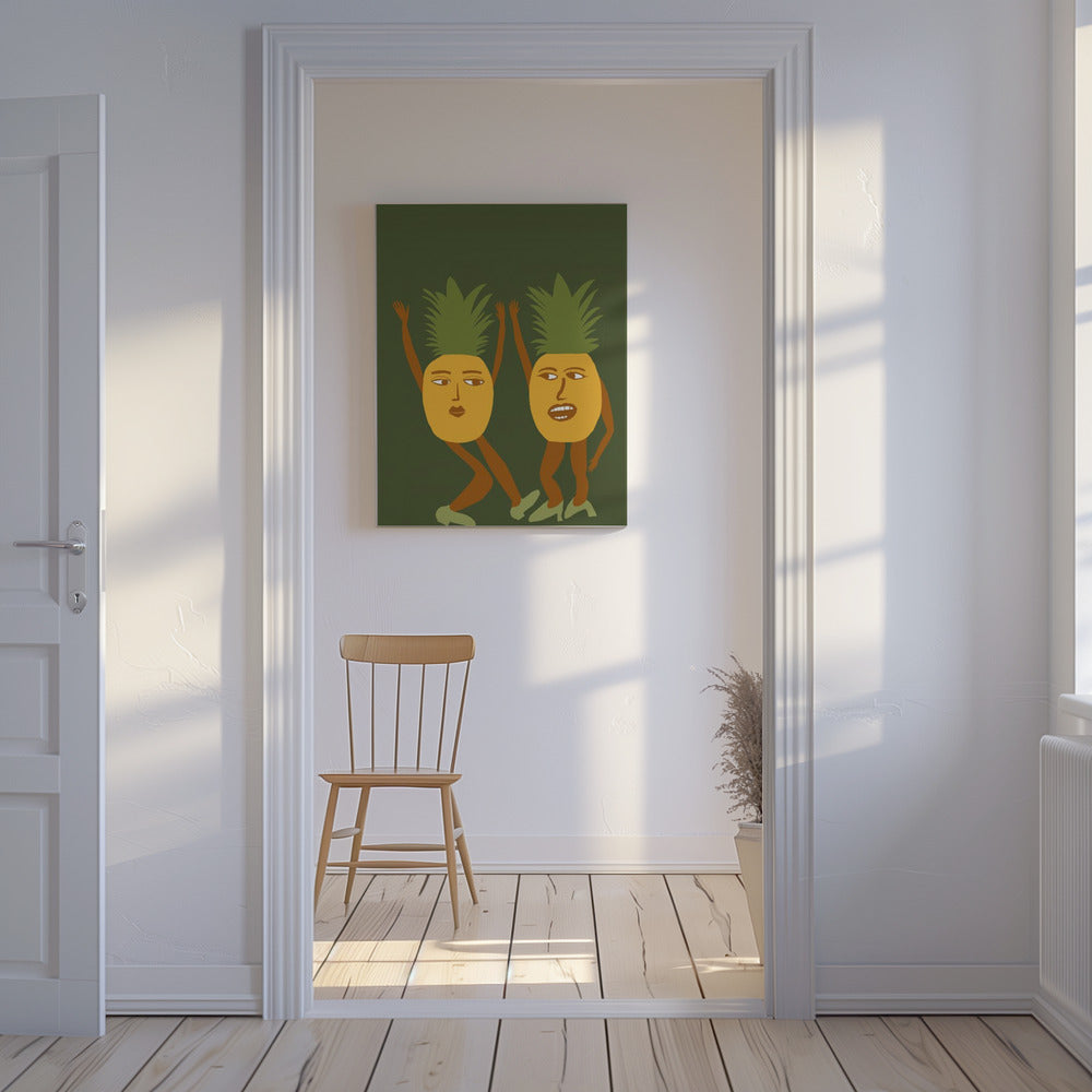 Dancing pineapples | Canvas