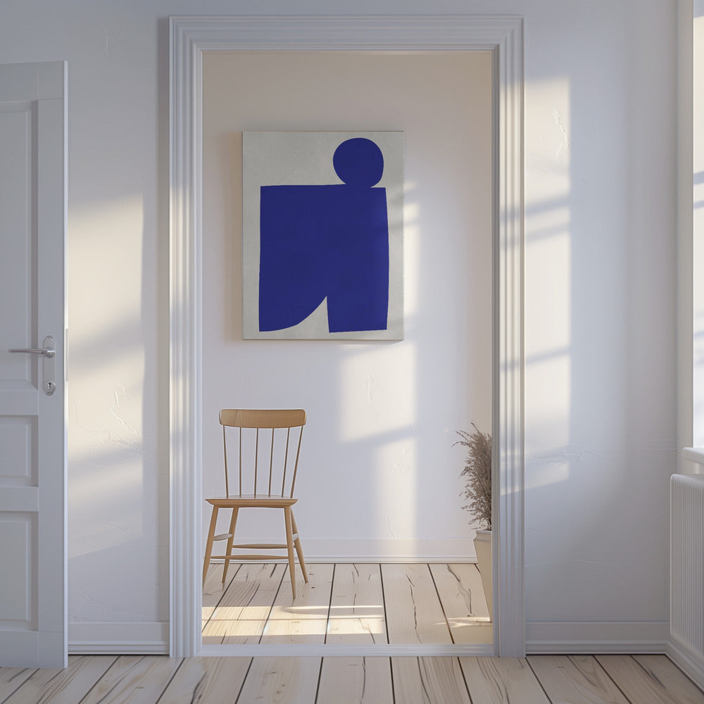 Blue and white art 1 | Canvas