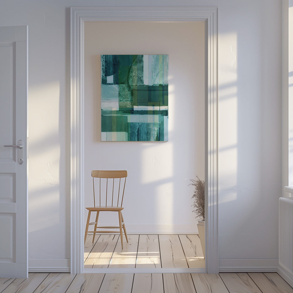 Abstract Shades of Blue and Neutral 2 | Canvas