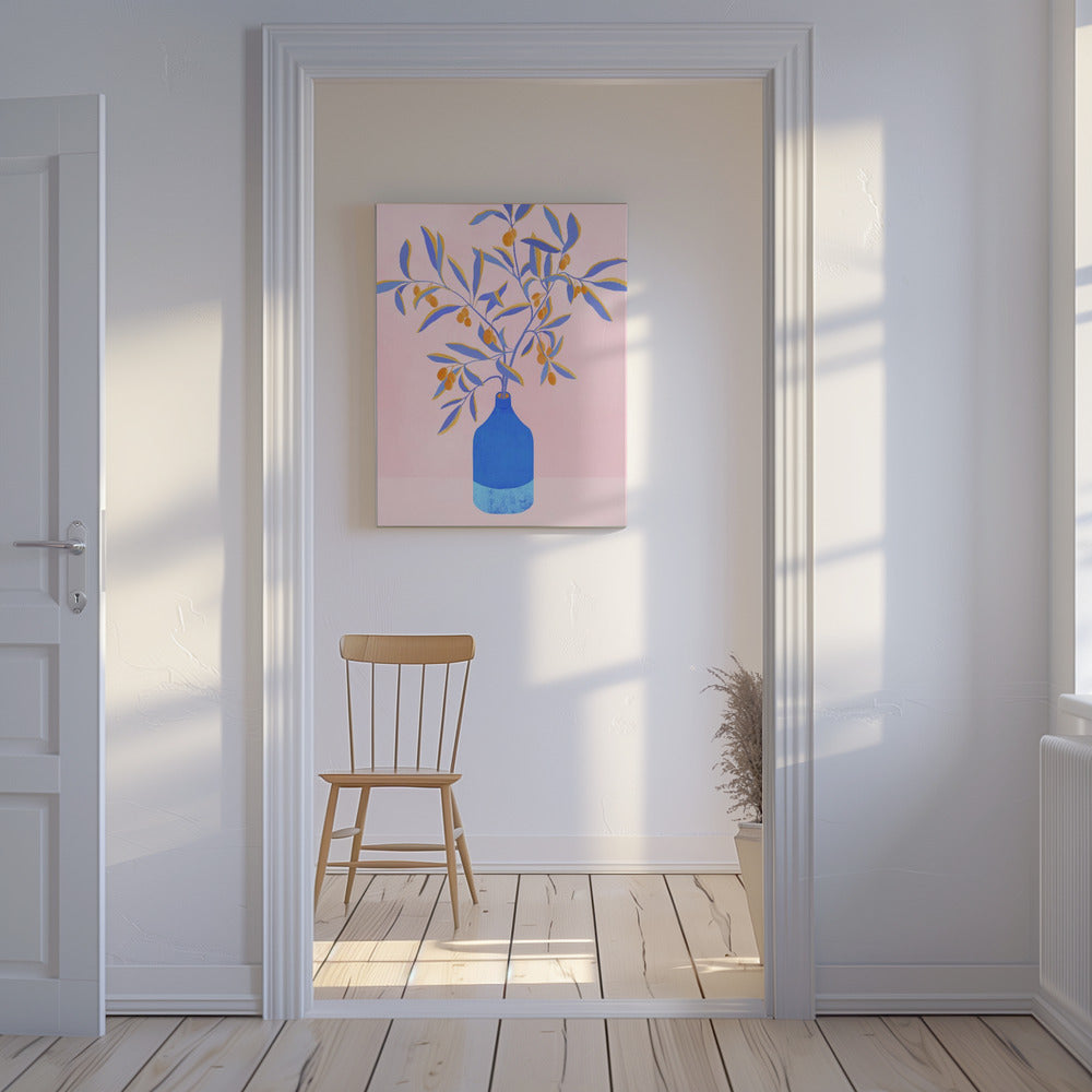 Blue Branches Still Life | Canvas