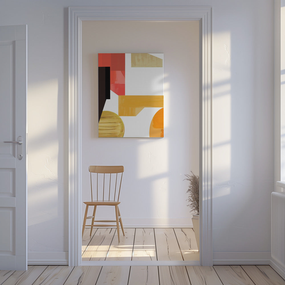 Geometric Warmth No3 | Canvas