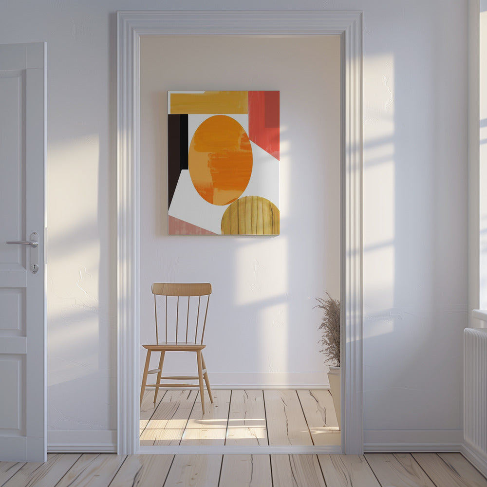 Geometric Warmth No2 | Canvas