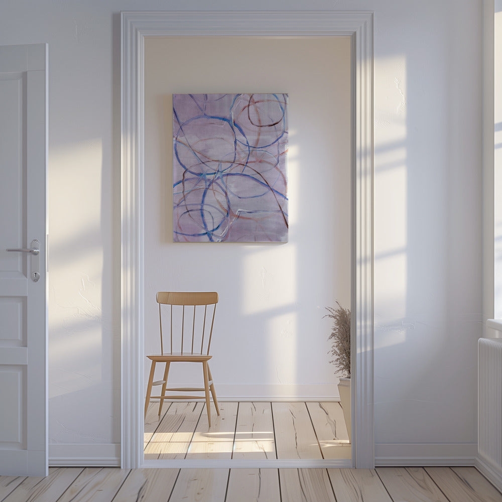 Muted Abstract Lines 4 | Canvas