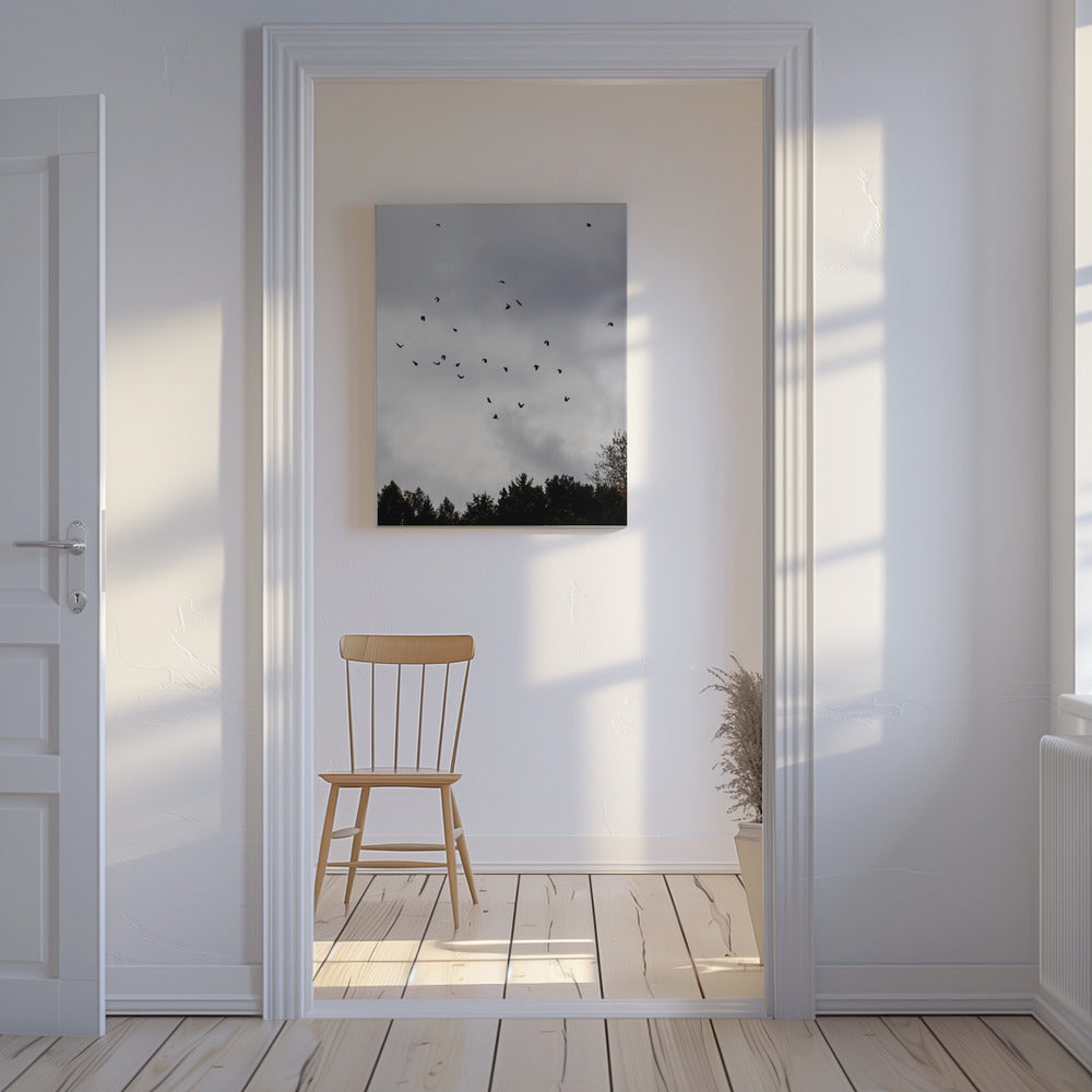Birds and Clouds 1 | Canvas