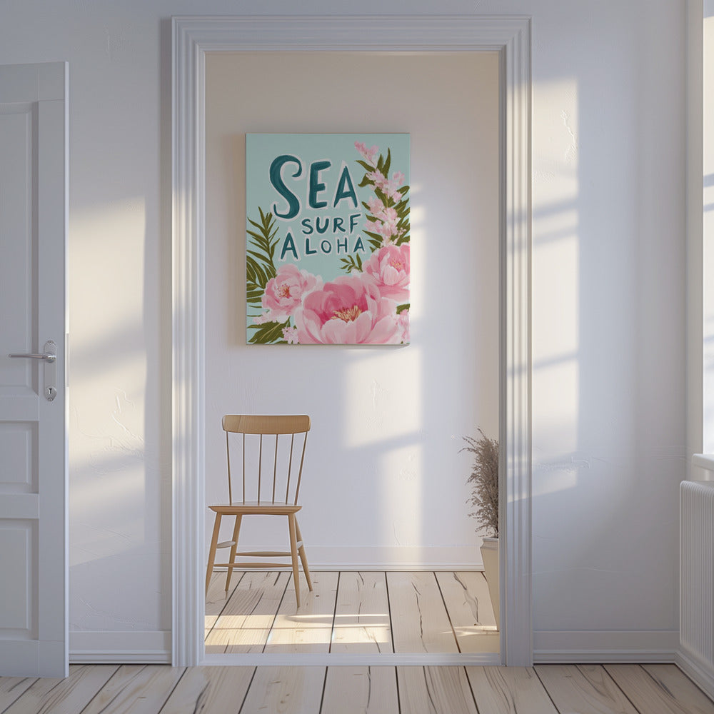 Aloha Blossom Surf | Canvas