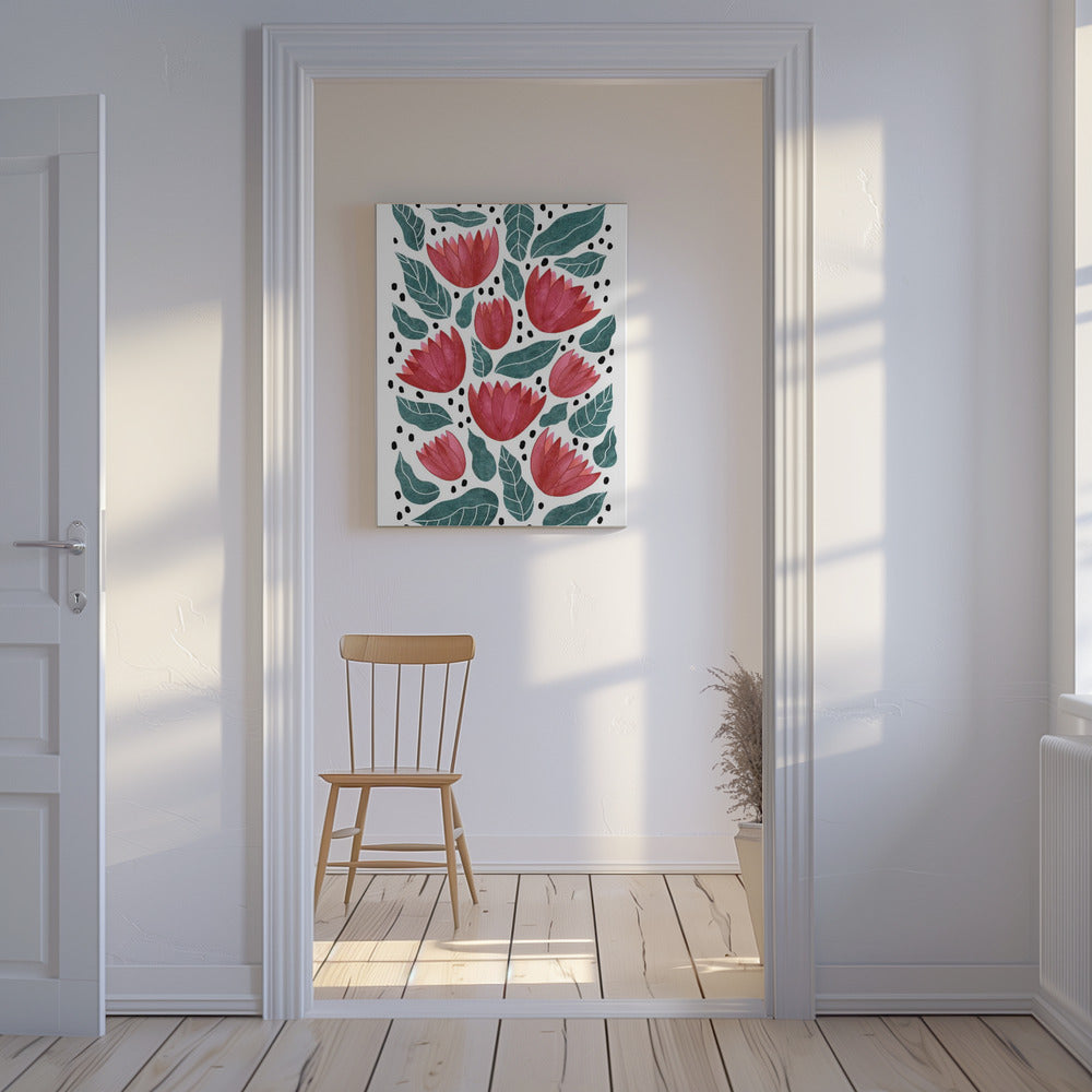 Red flowers II | Canvas