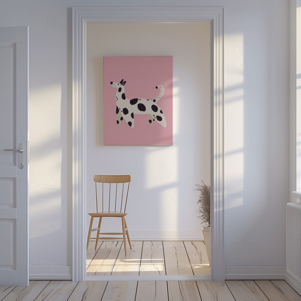 Spotted Pooch Stroll | Canvas