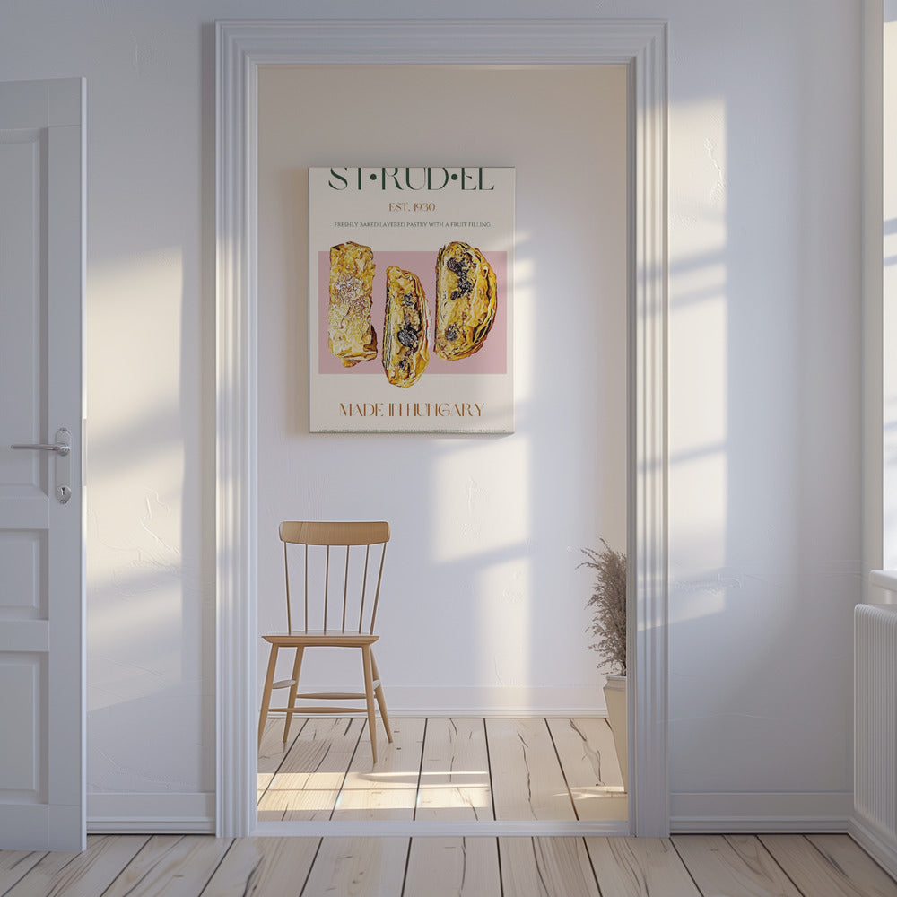 Golden Strudel Slice | Canvas