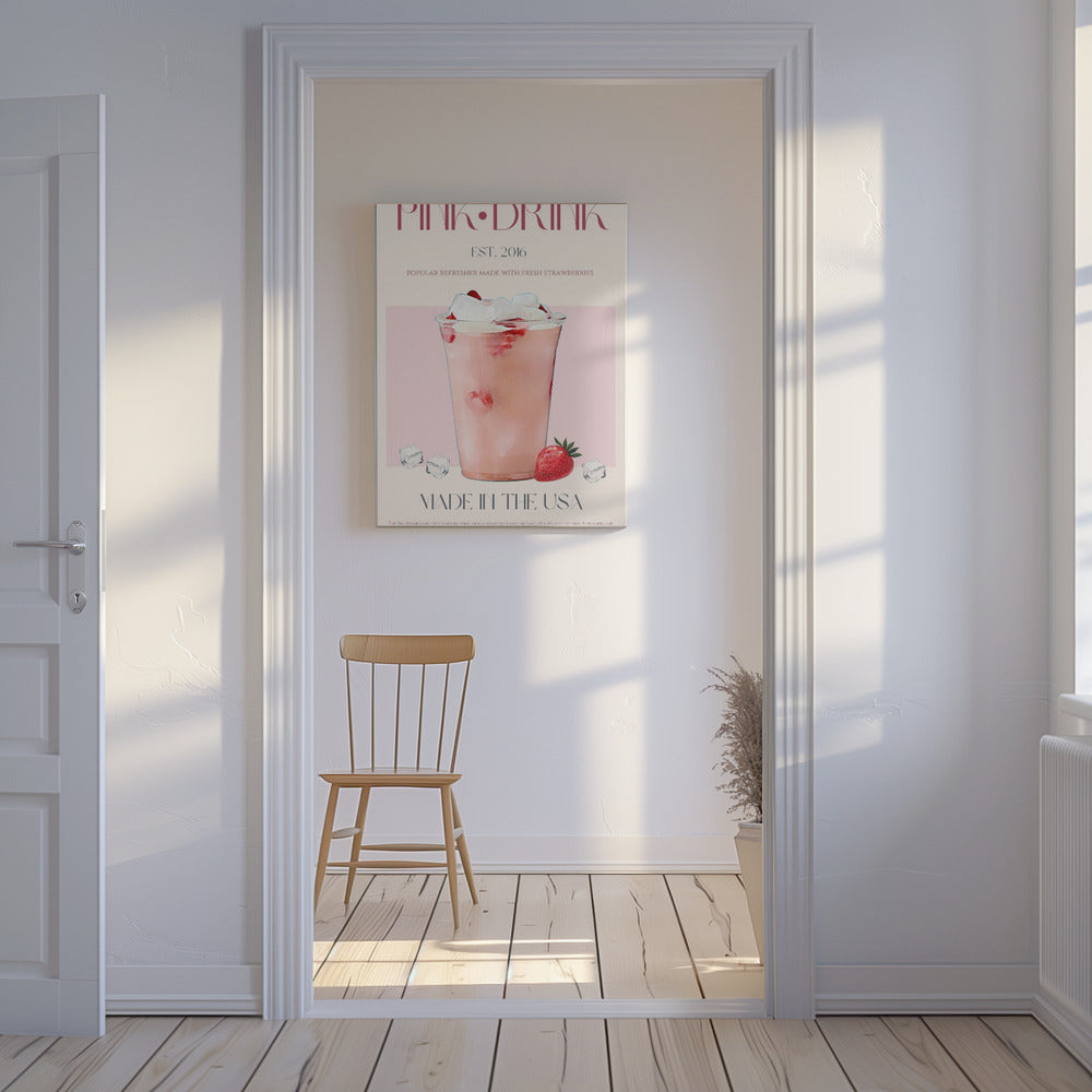 Pink Drink Print | Canvas