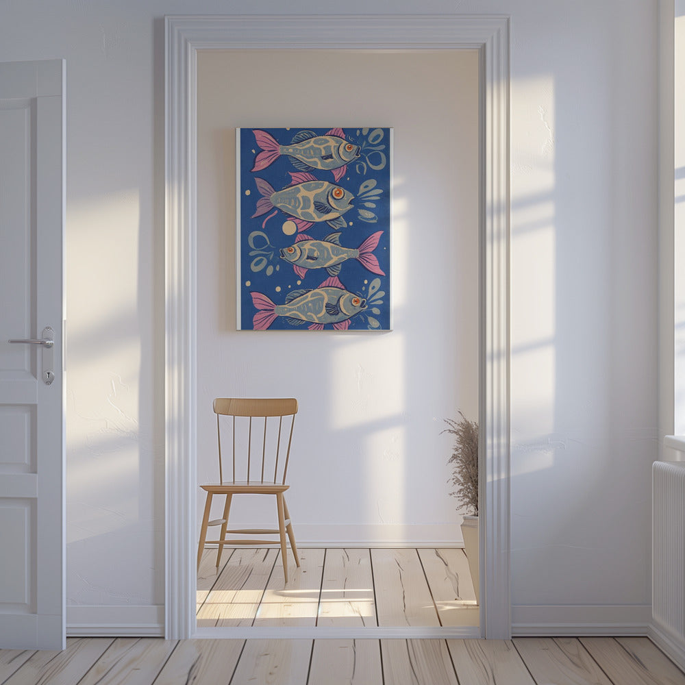 Vibrant Aquatic Dance | Canvas