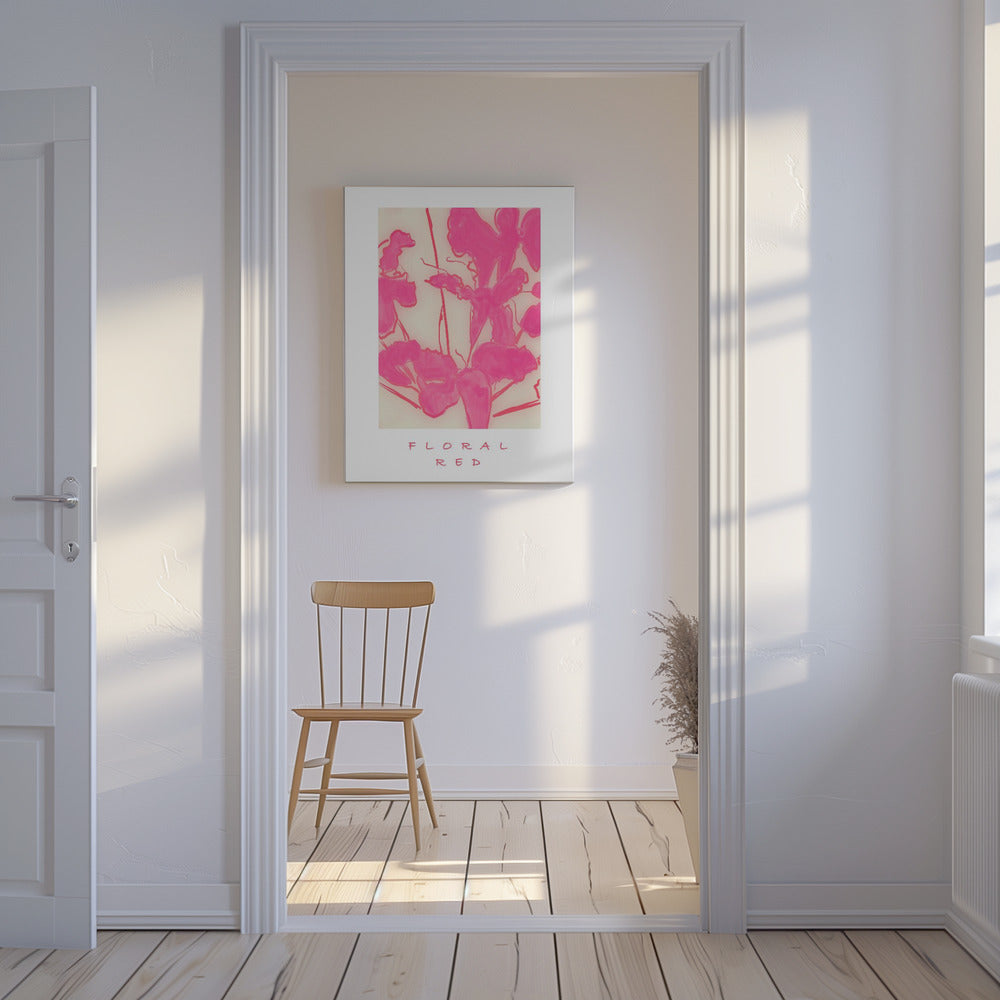 Floral Red | Canvas