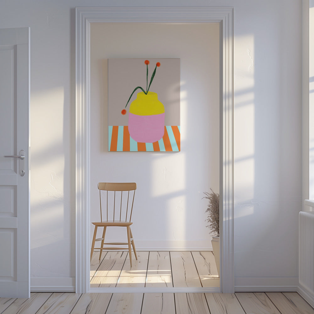 Bold Vase Blooms | Canvas