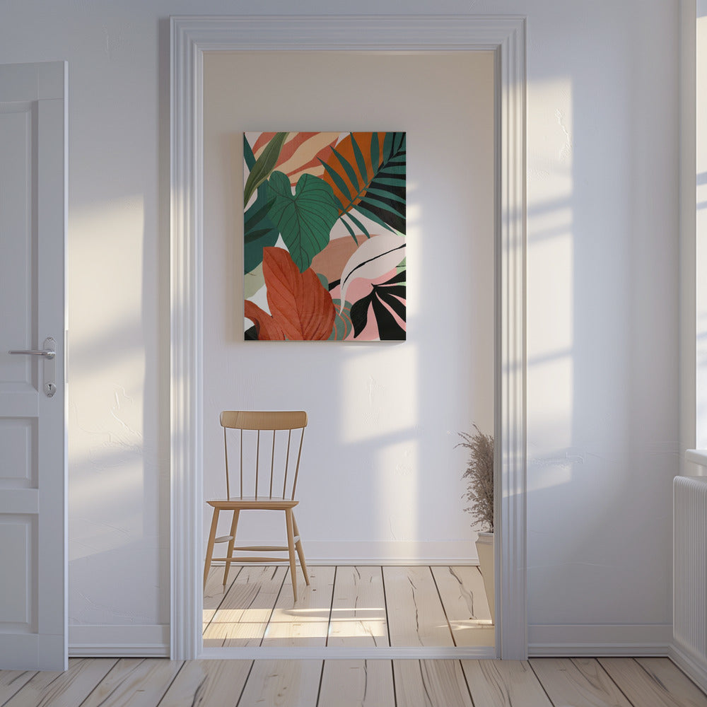 Abstract Art Tropical Leaves | Canvas