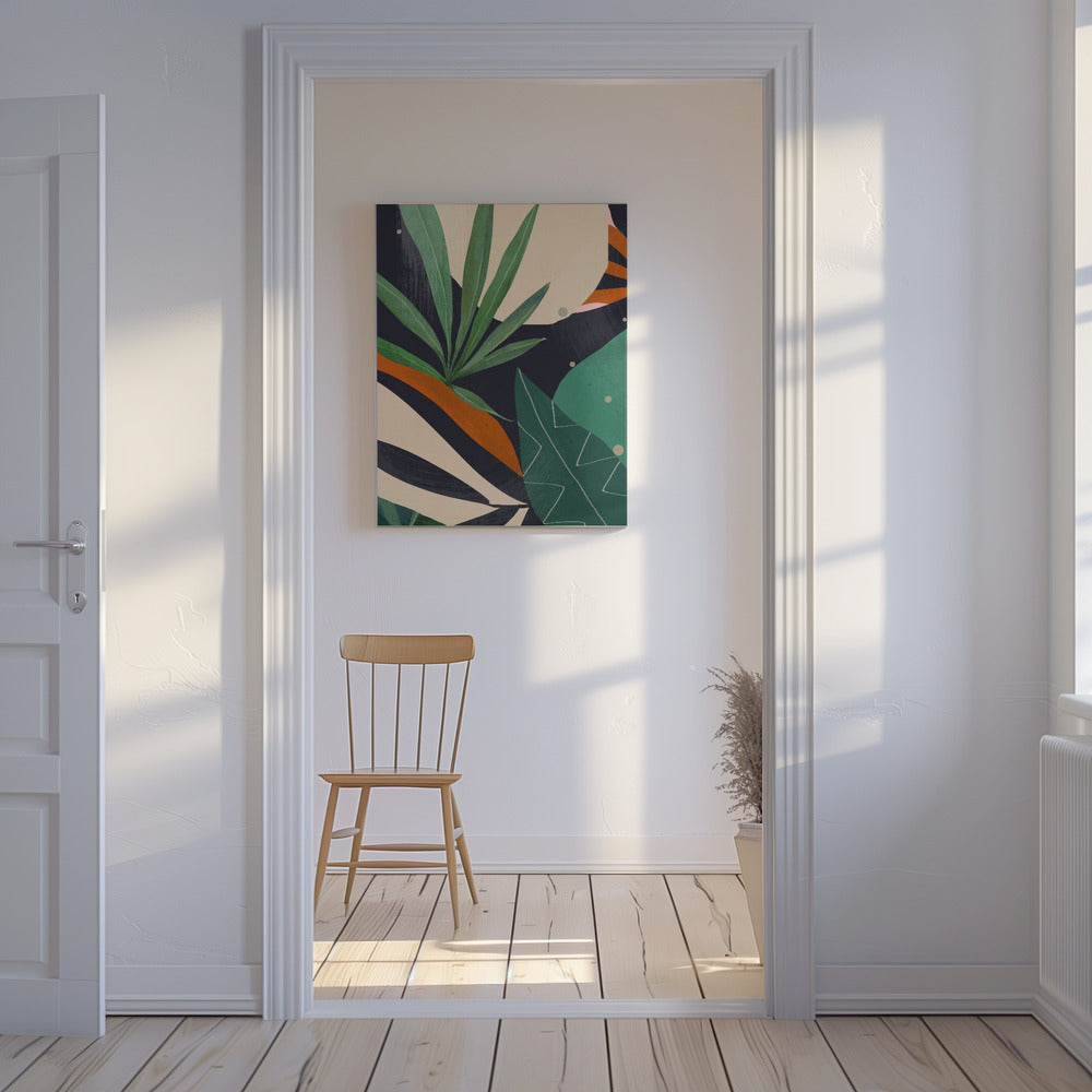 Abstract Art Tropical Leaves | Canvas