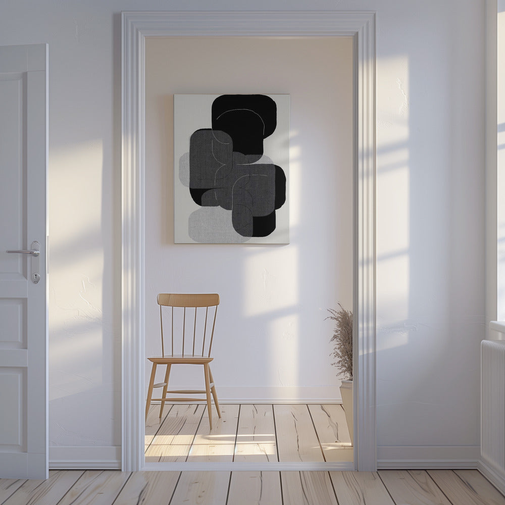 Monochrome Layers | Canvas