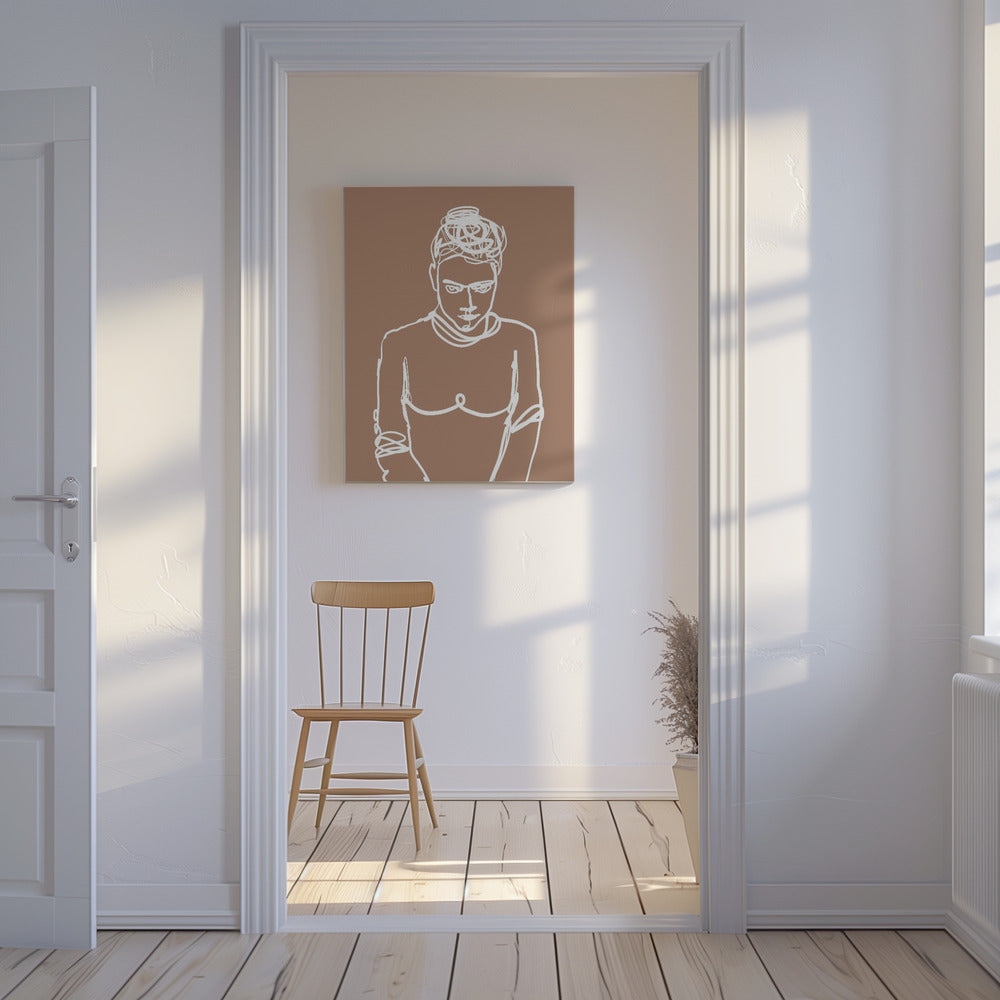 Line drawing lady | Canvas