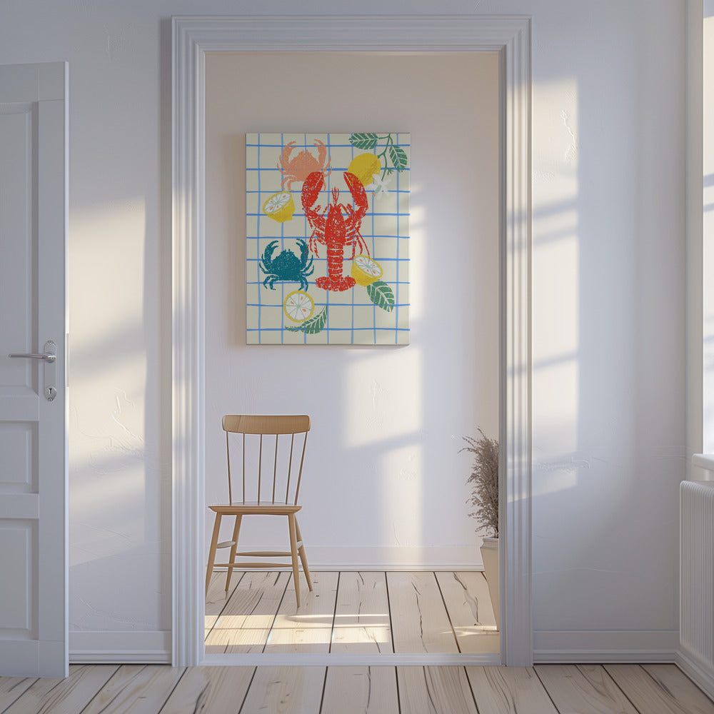 Lobster and lemons | Canvas