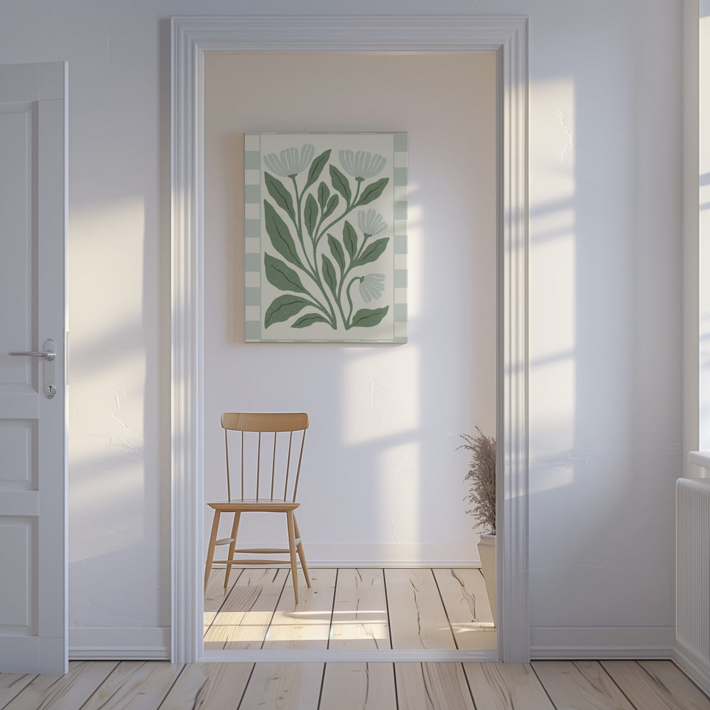 Petal Poetry Sage | Canvas
