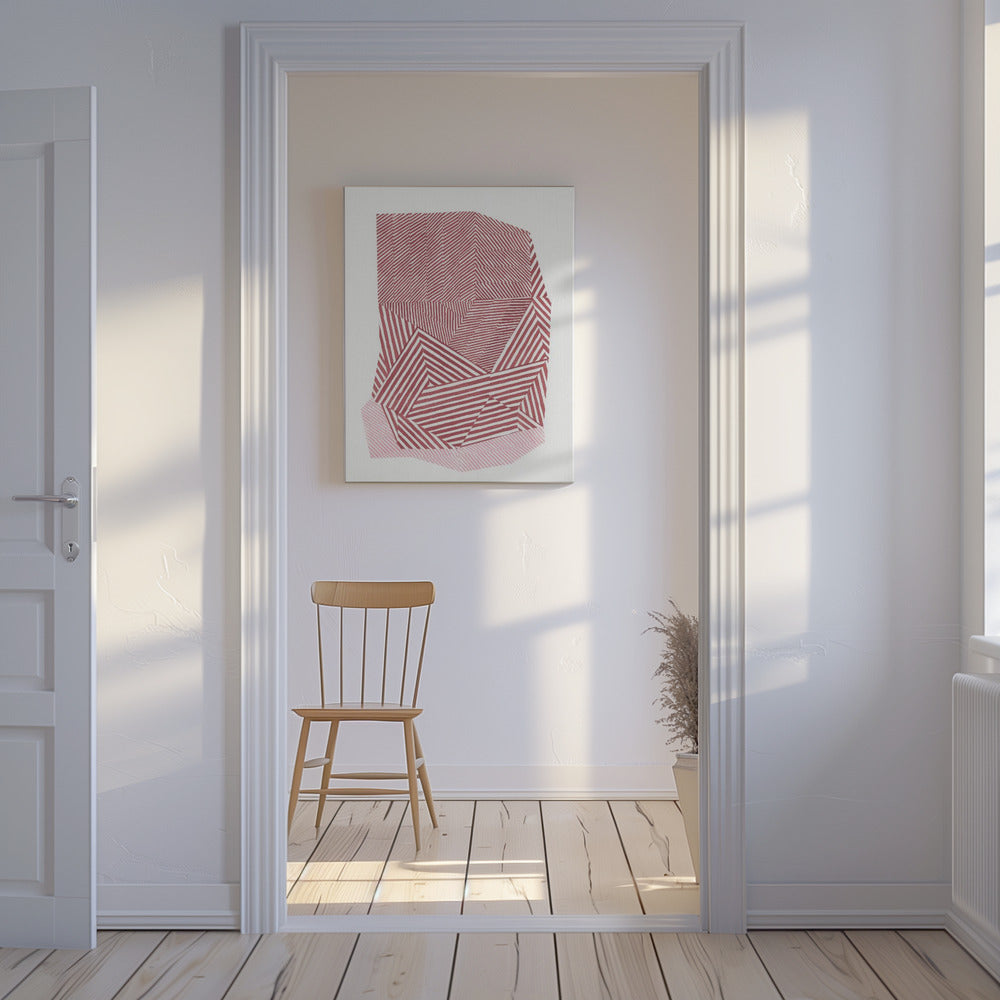 Striped geometric shape | Canvas