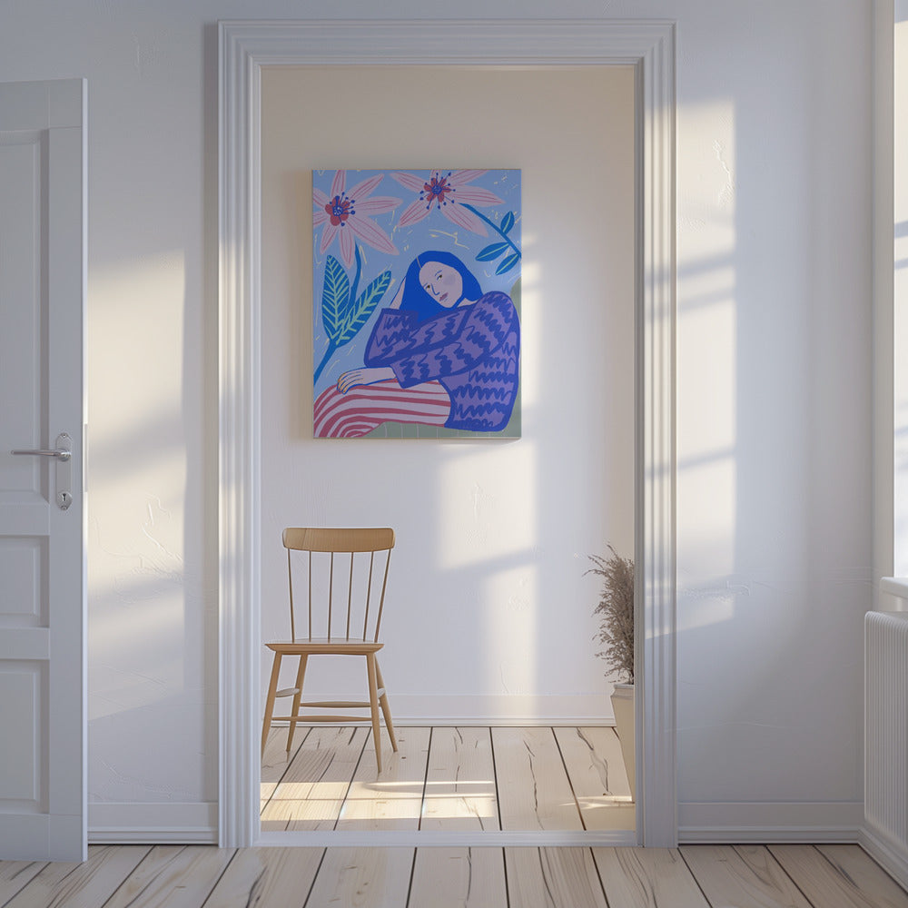Lady sitting | Canvas