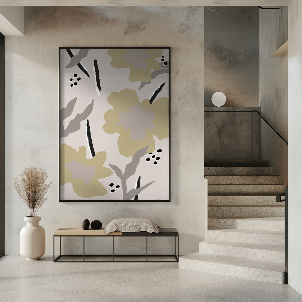Beige Flowers | Poster